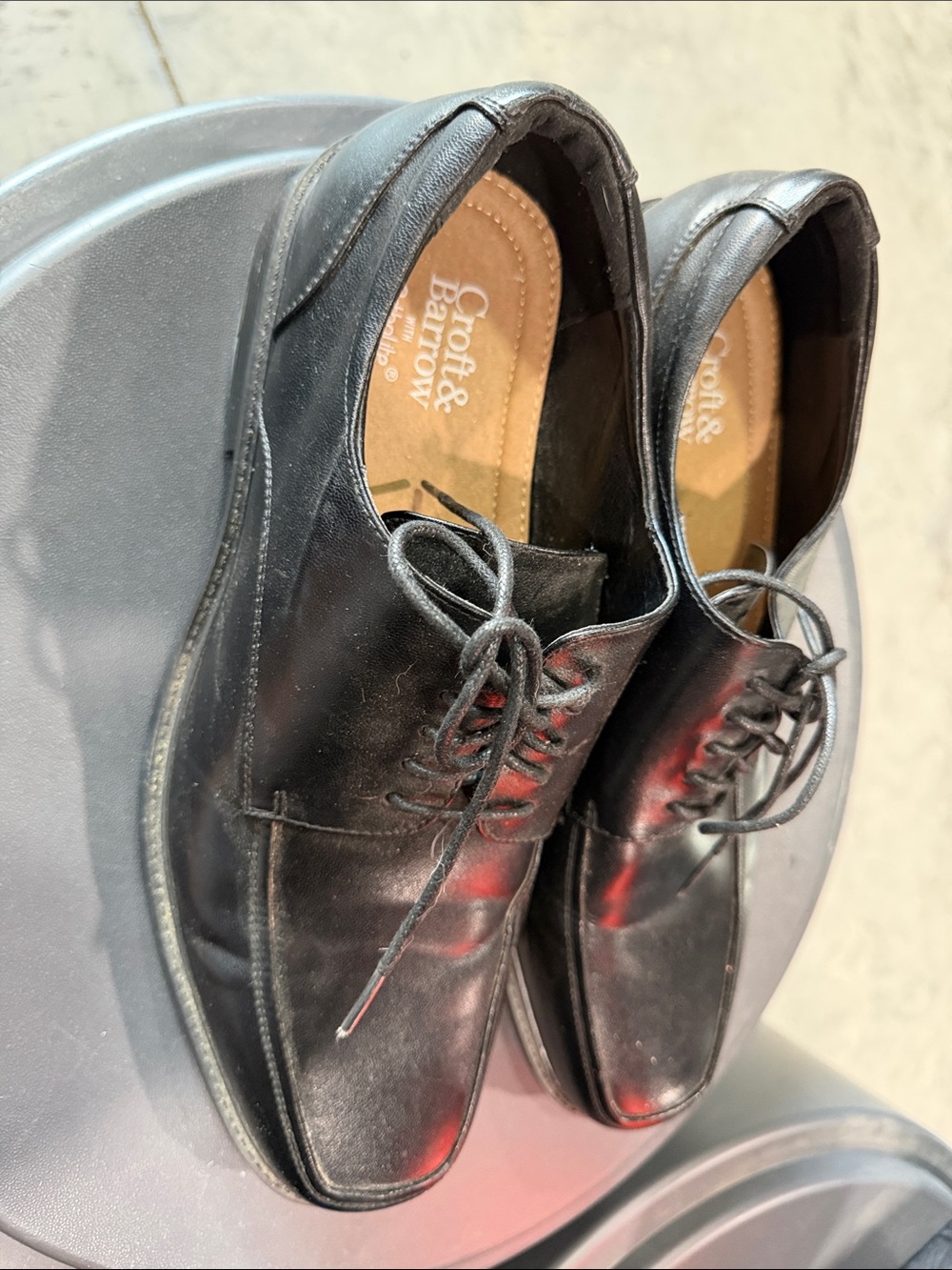 croft & barrow Black Lace-Up Men’s Derby dress  Shoes
